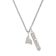 thumbnail image 1 of Delight Jewelry Silvertone 3-D Grand Piano Silvertone Balance Bar Charm Necklace, 23", 1 of 4