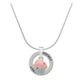 thumbnail image 1 of Delight Jewelry Silvertone 3-D Pink Cupcake with Sprinkles Hockey Ring Charm Necklace, 18", 1 of 4