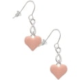 thumbnail image 1 of Delight Jewelry Silvertone 3-D Pink Puffy Heart Silver tone Infinity French Earrings, 1 of 4
