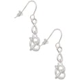 thumbnail image 1 of Delight Jewelry Silvertone 3-D Pretzel Silver tone Infinity French Earrings, 1 of 4