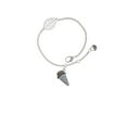 thumbnail image 1 of Delight Jewelry Silvertone 3-D Resin Chocolate Ice Cream Cone with Crystals - Silvertone Leaf Delicate Bracelet, 6.25+1.75", 1 of 4