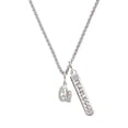 thumbnail image 1 of Delight Jewelry Silvertone 3-D Tiara Silvertone Fearless Bar Charm Necklace, 23", 1 of 4