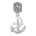 thumbnail image 1 of Delight Jewelry Silvertone AB Crystal Anchor Lord Guide Me Charm Bead, 1 of 4