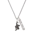 thumbnail image 1 of Delight Jewelry Silvertone Alligator Silvertone Hope Anchors the Soul Bar Charm Necklace, 23", 1 of 4
