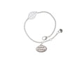 thumbnail image 1 of Delight Jewelry Silvertone Alpha Female Oval - Silvertone Leaf Delicate Bracelet, 6.25+1.75", 1 of 4
