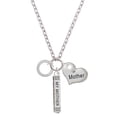 thumbnail image 1 of Delight Jewelry Silvertone Always My Mother Eternity Ring Always My Mother Bar Zoe Necklace, 1 of 4