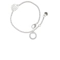thumbnail image 1 of Delight Jewelry Silvertone Always My Mother Eternity Ring Silver-tone Rose Link Chain Bracelet, 6.25"+1.75" Extender, 1 of 4