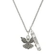 thumbnail image 1 of Delight Jewelry Silvertone Angel with Heart Silvertone Best Friends Forever Bar Charm Necklace, 23", 1 of 4