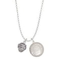 thumbnail image 1 of Delight Jewelry Silvertone Antiqued Dragon Spinner To the World You are a Mother Locket Necklace, 1 of 4