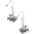 thumbnail image 1 of Delight Jewelry Silvertone Antiqued Fish Silver tone Infinity French Earrings, 1 of 4