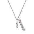 thumbnail image 1 of Delight Jewelry Silvertone Army Silvertone Always My Mother Bar Charm Necklace, 23", 1 of 4