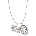 thumbnail image 1 of Delight Jewelry Silvertone Band Mom Best Mom Ever Charm Necklace, 1 of 4