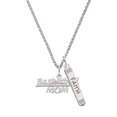 thumbnail image 1 of Delight Jewelry Silvertone Basketball Mom Silvertone Believe Faith Prayer Hope Bar Charm Necklace, 23", 1 of 4