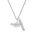 thumbnail image 1 of Delight Jewelry Silvertone Basketball Mom Silvertone Fearless Bar Charm Necklace, 23", 1 of 4