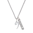 thumbnail image 1 of Delight Jewelry Silvertone Bass Clef Silvertone Always My Sister Bar Charm Necklace, 23", 1 of 4