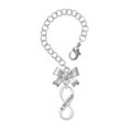 thumbnail image 1 of Delight Jewelry Silvertone & Beyond Infinity Sign - Silvertone Bow Charm Accessory for Tumblers and Thermal Cups, 1 of 4
