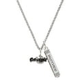 thumbnail image 1 of Delight Jewelry Silvertone Black Cowgirl Silvertone Mother Daughter Bar Charm Necklace, 23", 1 of 4