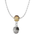 thumbnail image 1 of Delight Jewelry Silvertone Black Spider on Web Spinner Mia Monkey Charm Necklace, 1 of 4