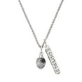 thumbnail image 1 of Delight Jewelry Silvertone Black Spider on Web Spinner Silvertone Sisters Best Friends Forever Bar Charm Necklace, 23", 1 of 4