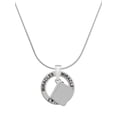 thumbnail image 1 of Delight Jewelry Silvertone Book Miracles Ring Charm Necklace, 18", 1 of 4