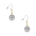 thumbnail image 1 of Delight Jewelry Silvertone Botonee Cross - Round Seal Gold Tone Infinity French Earrings, 1 of 4