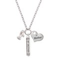 thumbnail image 1 of Delight Jewelry Silvertone Bunny Face Always My Mother Bar Zoe Necklace, 1 of 4