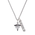 thumbnail image 1 of Delight Jewelry Silvertone Caduceus - DO Silvertone Always My Sister Bar Charm Necklace, 23", 1 of 4
