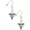 thumbnail image 1 of Delight Jewelry Silvertone Caduceus - LVN Silver tone Infinity French Earrings, 1 of 4