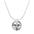 thumbnail image 1 of Delight Jewelry Silvertone Caduceus - RNP Hero Ring Charm Necklace, 18", 1 of 4