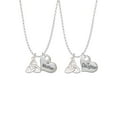 thumbnail image 1 of Delight Jewelry Silvertone Celtic Trinity Knot - Mother & Daughter Heart Necklaces (Set of 2), 19"+2", 1 of 4