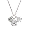 thumbnail image 1 of Delight Jewelry Silvertone Chef Hat Let Things Go Fall Zoey Charm Necklace, 28", 1 of 4