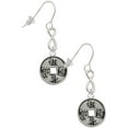 thumbnail image 1 of Delight Jewelry Silvertone Chinese Coin Silver tone Infinity French Earrings, 1 of 4