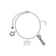 thumbnail image 1 of Delight Jewelry Silvertone Class of 2021 Silvertone Dream Big Charm Bracelet, 7.5+2" Extender, 1 of 4