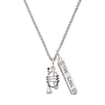 thumbnail image 1 of Delight Jewelry Silvertone Cornet Silvertone Hope Anchors the Soul Bar Charm Necklace, 23", 1 of 4
