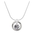 thumbnail image 1 of Delight Jewelry Silvertone Crabs Spinner Live Ring Charm Necklace, 18", 1 of 4
