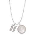 thumbnail image 1 of Delight Jewelry Silvertone Crystal Initial - H - To the World You are a Mother Locket Necklace, 1 of 4