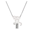 thumbnail image 1 of Delight Jewelry Silvertone Dance Silvertone Dream Big Pendant Necklace, 25", 1 of 4