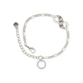 thumbnail image 1 of Delight Jewelry Silvertone Daughter Eternity Ring Silver-tone Paw Infinity Link Chain Bracelet, 6"+2" Extender, 1 of 3