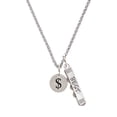 thumbnail image 1 of Delight Jewelry Silvertone Disc 1/2'' - Symbol - Dollar Sign - $ - Silvertone Best Friends Forever Bar Charm Necklace, 23", 1 of 4