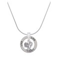 thumbnail image 1 of Delight Jewelry Silvertone Dolphins Spinner Live Ring Charm Necklace, 18", 1 of 4