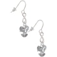 thumbnail image 1 of Delight Jewelry Silvertone Dolphins Spinner Silver tone Infinity French Earrings, 1 of 4