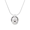 thumbnail image 1 of Delight Jewelry Silvertone Domed Class of 2026 Gymnastics Mom Ring Charm Necklace, 18", 1 of 4