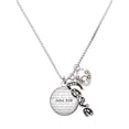 thumbnail image 1 of Delight Jewelry Silvertone Domed John 3:16 - Love and Lock Charm Necklace, 18"+1", 1 of 4