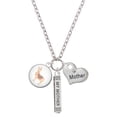 thumbnail image 1 of Delight Jewelry Silvertone Domed Llama Always My Mother Bar Zoe Necklace, 1 of 4