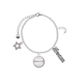 thumbnail image 1 of Delight Jewelry Silvertone Domed Matthew 17:20 Silvertone Dream Big Charm Bracelet, 7.5+2" Extender, 1 of 4