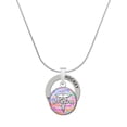 thumbnail image 1 of Delight Jewelry Silvertone Domed Multi Color B Pharm Hockey Ring Charm Necklace, 18", 1 of 4
