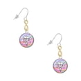 thumbnail image 1 of Delight Jewelry Silvertone Domed Multi Color CRT Gold Tone Infinity French Earrings, 1 of 4
