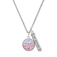 thumbnail image 1 of Delight Jewelry Silvertone Domed Multi Color DH Silvertone Always My Mother Bar Charm Necklace, 23", 1 of 4
