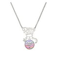 thumbnail image 1 of Delight Jewelry Silvertone Domed Multi Color LMT Silvertone Dream Big Pendant Necklace, 25", 1 of 4