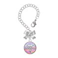 thumbnail image 1 of Delight Jewelry Silvertone Domed Multi Color MPharm - Silvertone Bow Charm Accessory for Tumblers and Thermal Cups, 1 of 4
